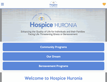 Tablet Screenshot of hospicehuronia.ca
